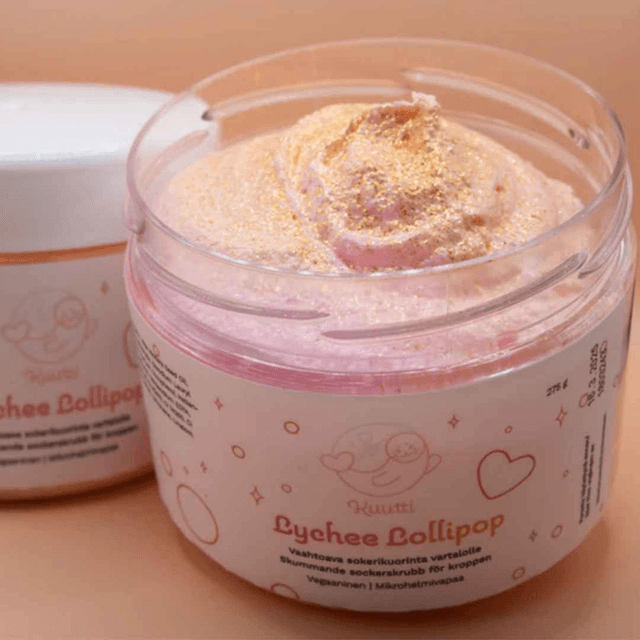 Sokerikuorinta Lychee Lollipop